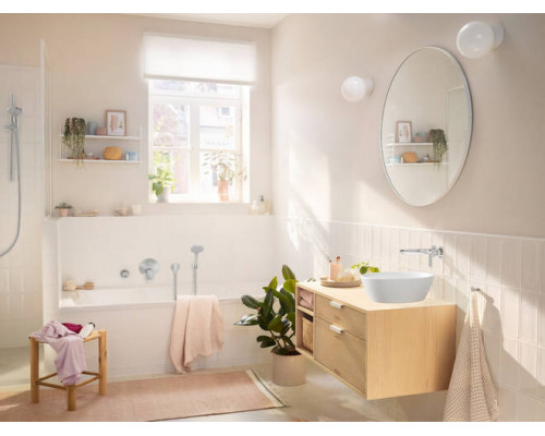 Смеситель для раковины настенный hansgrohe Rebris S внешняя часть 2 отверстия 72528000
