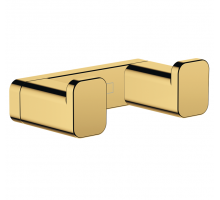 Крючок для полотенец Hansgrohe AddStoris двойной Polished Gold Optic 41755990