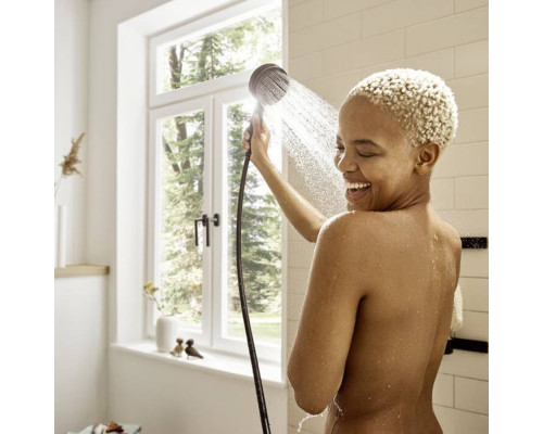 Ручной душ Hansgrohe Pulsify 105 3jet Relaxation EcoSmart черный матовый 24111670