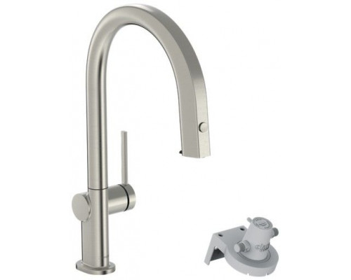Смеситель для кухни hansgrohe Aqittura M91 FilterSystem 210 мм под питьевую воду Stainless Steel 76803800