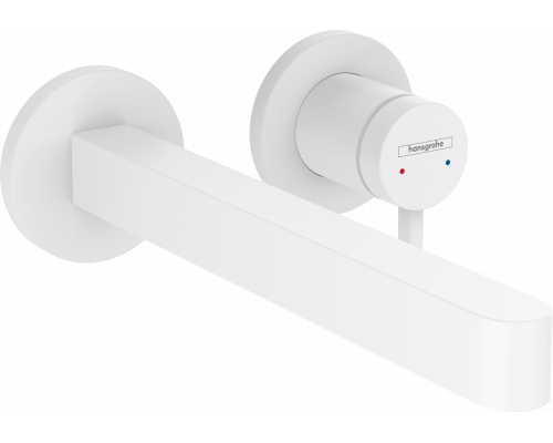 Смеситель для раковины Hansgrohe Finoris настенный однорычажный 228 мм белый матовый 76063700