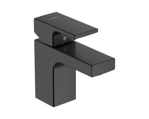 Смеситель для раковины Hansgrohe Vernis Shape 70 с донным клапаном черный матовый 71560670