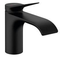 Смеситель для раковины Hansgrohe Vivenis 80 без донного клапана черный матовый 75012670