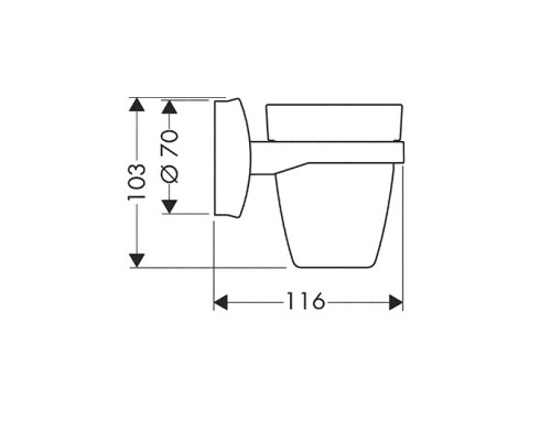 Стакан Hansgrohe Mondaro 41034000