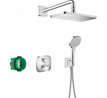 Набор для комплектации душа с термостатом Hansgrohe Croma E хром 27953000