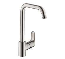 Смеситель для кухни Hansgrohe Focus M41 260 268 мм Г-излив сталь 31820800