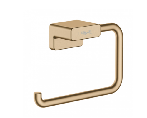 Бумагодержатель Hansgrohe AddStoris шлифованная бронза 41771140