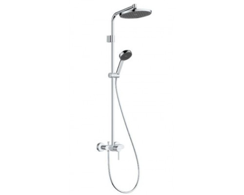 Душевая система Hansgrohe Activera S Showerpipe 240 1jet EcoSmart с однорычажным смесителем хром 28875000