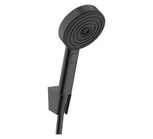 Душевой набор Hansgrohe Pulsify 105 3jet Relaxation с держателем и шлангом 160 см черный матовый 24303670