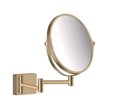 Косметическое зеркало Hansgrohe AddStoris шлифованная бронза 41791140