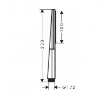 Ручной душ Hansgrohe Rainfinity 100 1jet шлифованная бронза 26866140