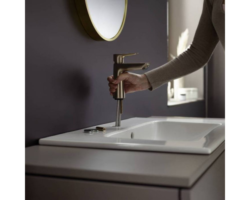Смеситель для раковины Hansgrohe Talis E 110 без донного клапана шлифованная бронза 71712140