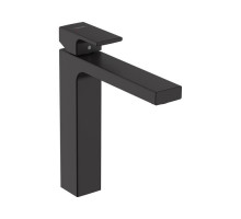 Смеситель для раковины Hansgrohe Vernis Shape 190 без донного клапана матовый черный 71591670
