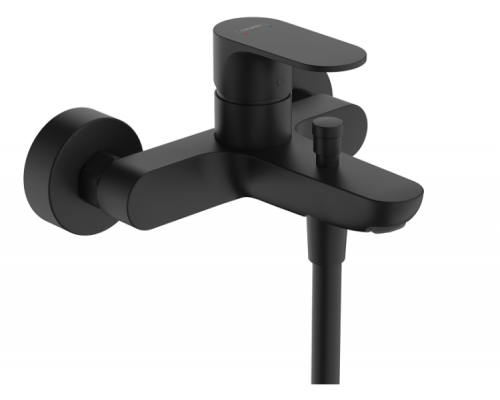 Смеситель для ванны и душа Hansgrohe Rebris S однорычажный встраиваемый черный матовый 72443670