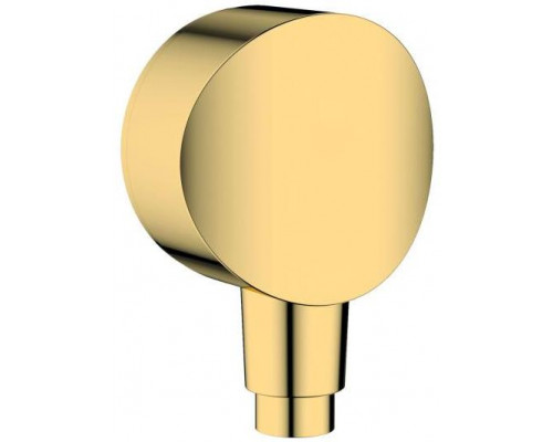 Шланговое подсоединение hansgrohe Fixfit S с обратным клапаном 1/2 золотой глянец 26453990
