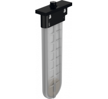 Внешняя часть Hansgrohe sBox Square с прямоугольной розеткой матовый черный 28010670