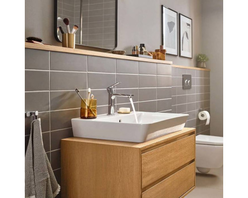 Смеситель для раковины Hansgrohe Rebris E с донным клапаном хром 72557000
