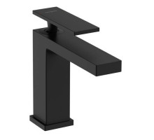Смеситель для раковины Hansgrohe Tecturis E 110 с донным клапаном черный матовый 73010670
