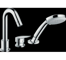 Смеситель для ванны Hansgrohe Logis на 3 отверстия комплект 71310000/13437180