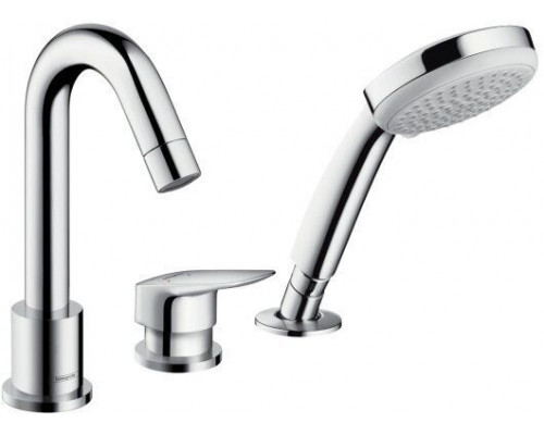 Смеситель для ванны Hansgrohe Logis на 3 отверстия комплект 71313000/13439180