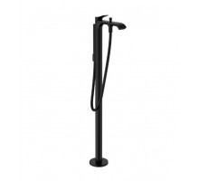 Смеситель для ванны напольный hansgrohe Vivenis матовый черный 75445670/10452180