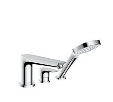 Смеситель на борт ванны Hansgrohe Talis E на 3 отверстия с ручным душем хром 71730000