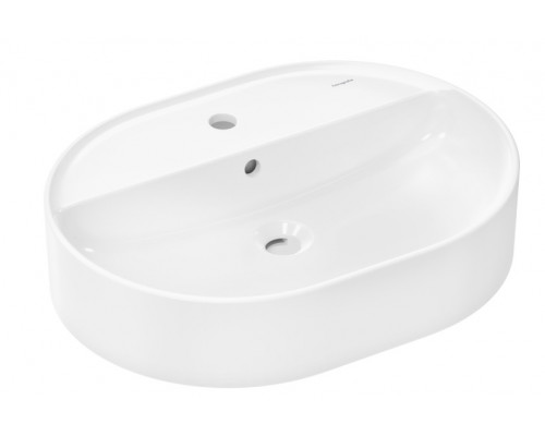 Раковина-чаша hansgrohe Xuniva U 600х450 мм с отверстием под смеситель и переливом 60171450