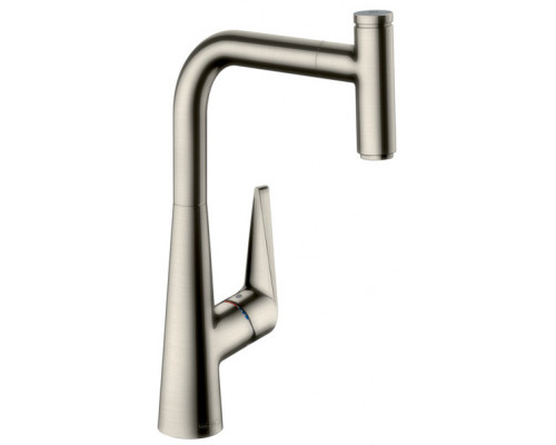 Смеситель для кухни hansgrohe Talis Select M51 288 мм выдвижной излив сталь 72826800