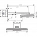 Верхний душ Hansgrohe Rainmaker Select 460 2jet с держателем 460x300 мм хром/белый 24005400