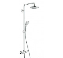 Душевая стойка с термостатом Hansgrohe Croma Select E 180 2jet белый/хром 27256400