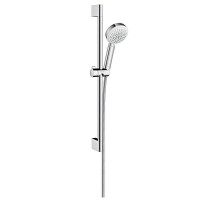 Душевой гарнитур Hansgrohe Crometta 100 Vario со штангой 65 см белый/хром 26651400