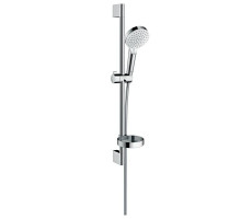 Душевой гарнитур Hansgrohe Crometta Vario со штангой 65 см и мыльницей белый/хром 26553400