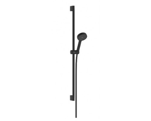 Душевой набор Hansgrohe Activera Select S 95 2jet EcoSmart со штангой 90 см матовый черный 28046670