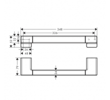 Поручень для ванны Hansgrohe AddStoris хром 41744000