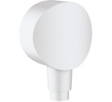 Шланговое подсоединение Hansgrohe FixFit S с обратным клапаном матовый белый 26453700