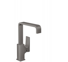 Смеситель для раковины Hansgrohe Metropol 230 однорычажный с донным клапаном шлифованный черный хром 32511340