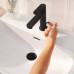 Смеситель для раковины Hansgrohe Rebris S 110 с донным клапаном черный матовый 72517670