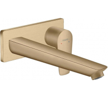 Смеситель для раковины Hansgrohe Talis E скрытого монтажа излив 225 мм шлифованная бронза 71734140