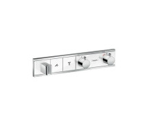 Термостат для душа Hansgrohe RainSelect на 2 потребителя белый хром 15355400