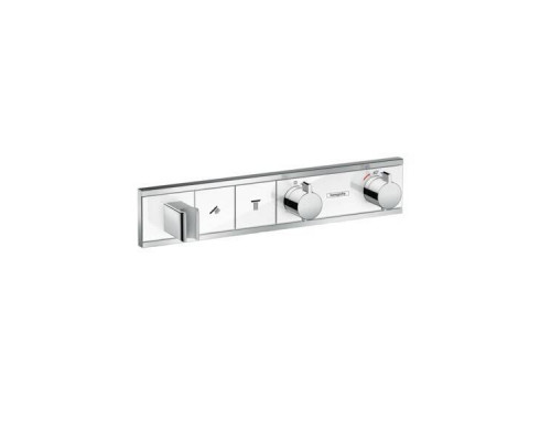 Термостат для душа Hansgrohe RainSelect на 2 потребителя белый хром 15355400