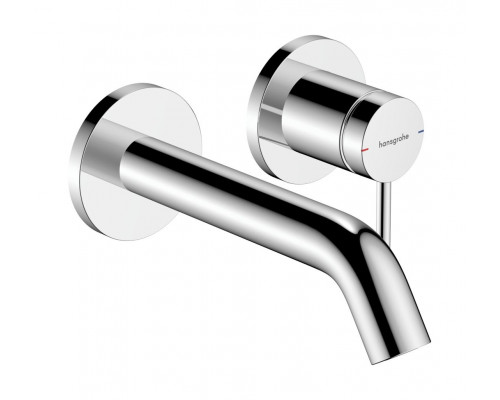 Смеситель для раковины Hansgrohe Tecturis S 165 мм настенный на 2 отверстия внешняя часть хром 73350000
