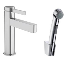 Смеситель для раковины Hansgrohe Finoris 110 с гигиеническим душем и шлангом 160 см хром 76210000
