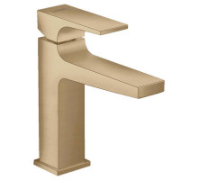 Смеситель для раковины Hansgrohe Metropol 100 на 1 отверстие с донным клапаном шлифованная бронза 32507140