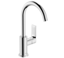 Смеситель для раковины Hansgrohe Rebris E с поворотным изливом и донным клапаном хром 72576000