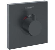 Термостат для душа Hansgrohe ShowerSelect HighFlow скрытого монтажа матовый черный 15760670