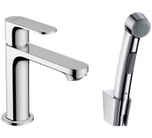 Смеситель для раковины hansgrohe Rebris S 110 109 мм с гигиеническим душем 72215000