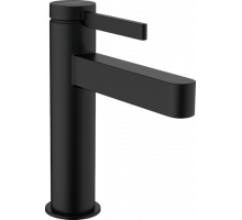 Смеситель для раковины Hansgrohe Finoris 113 мм со сливным гарнитуром черный матовый 76020670