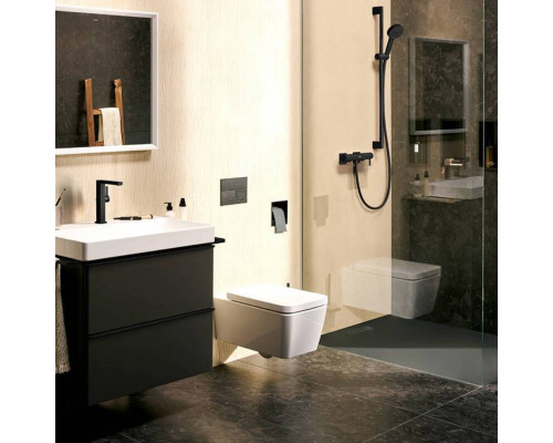 Ручной душ Hansgrohe Pulsify 105 3jet Relaxation EcoSmart черный матовый 24111670
