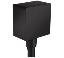 Шланговое подсоединение Hansgrohe FixFit Square с обратным клапаном матовый черный 26455670