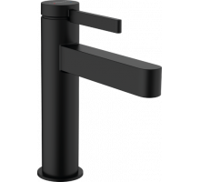 Смеситель для раковины Hansgrohe Finoris 110 со сливным клапаном черный матовый 76020670